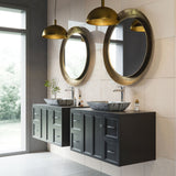 Titanium Glass Slate Grey Bathroom Sink/Basin Set with Niko Faucet and Rectangular Vessel T9P1 - product image 6
