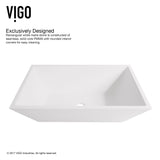 Vinca Matte Stone Vessel Bathroom Sink/Basin with Deep Bowl, White D0R2 - product image 3