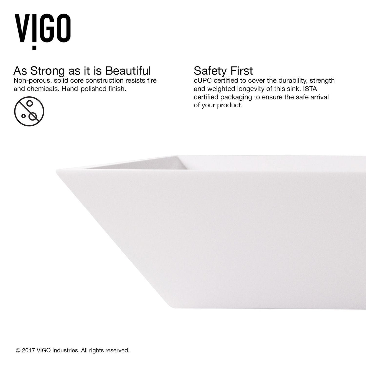 Vinca Matte Stone Vessel Bathroom Sink/Basin with Deep Bowl, White D0R2 - product image 4