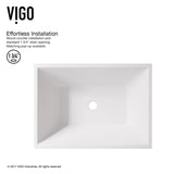 Vinca Matte Stone Vessel Bathroom Sink/Basin with Deep Bowl, White D0R2 - product image 5