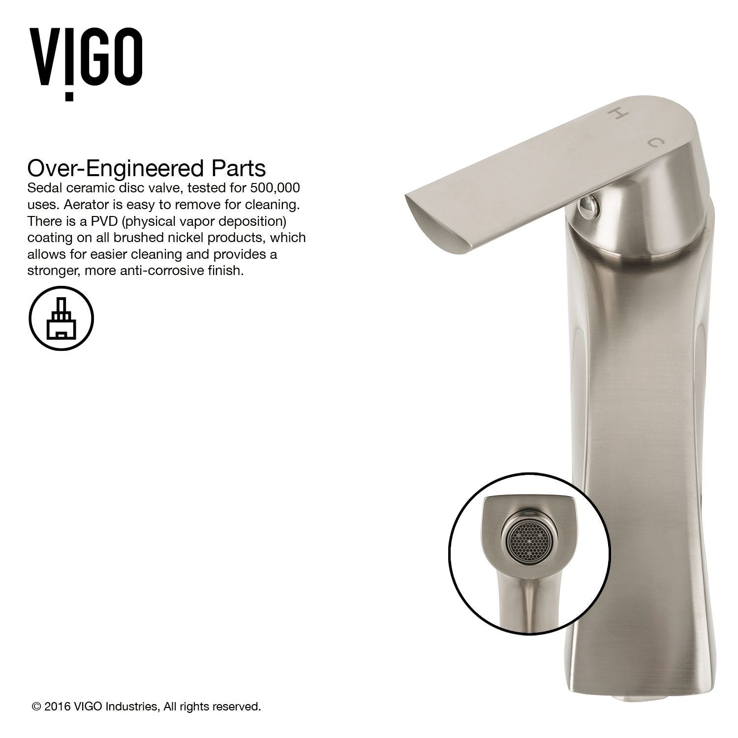 White Frost White Bathroom Sink/Basin Set with Linus Faucet and Round Glass Vessel Q7E8 - product image 5