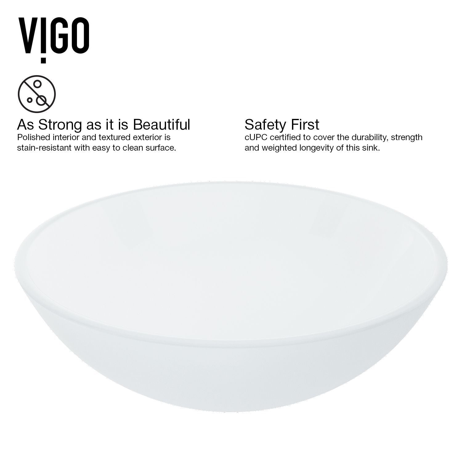White Frost White Bathroom Sink/Basin Set with Linus Faucet and Round Glass Vessel Q7E8 - product image 8
