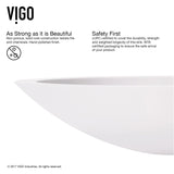 Wisteria Matte Stone Circular Vessel Bathroom Sink/Basin with Deep Bowl, White Z6A6 - product image 3