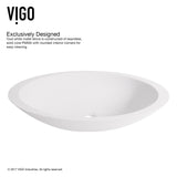 Wisteria Matte Stone Circular Vessel Bathroom Sink/Basin with Deep Bowl, White Z6A6 - product image 4