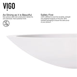 Wisteria MatteStone White Bathroom Sink/Basin Set with Niko Faucet and Oval Composite Vessel D6C1 - product image 8
