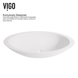 Wisteria White Bathroom Sink Set with Matte Black Olus Faucet M6K2 - product image 4