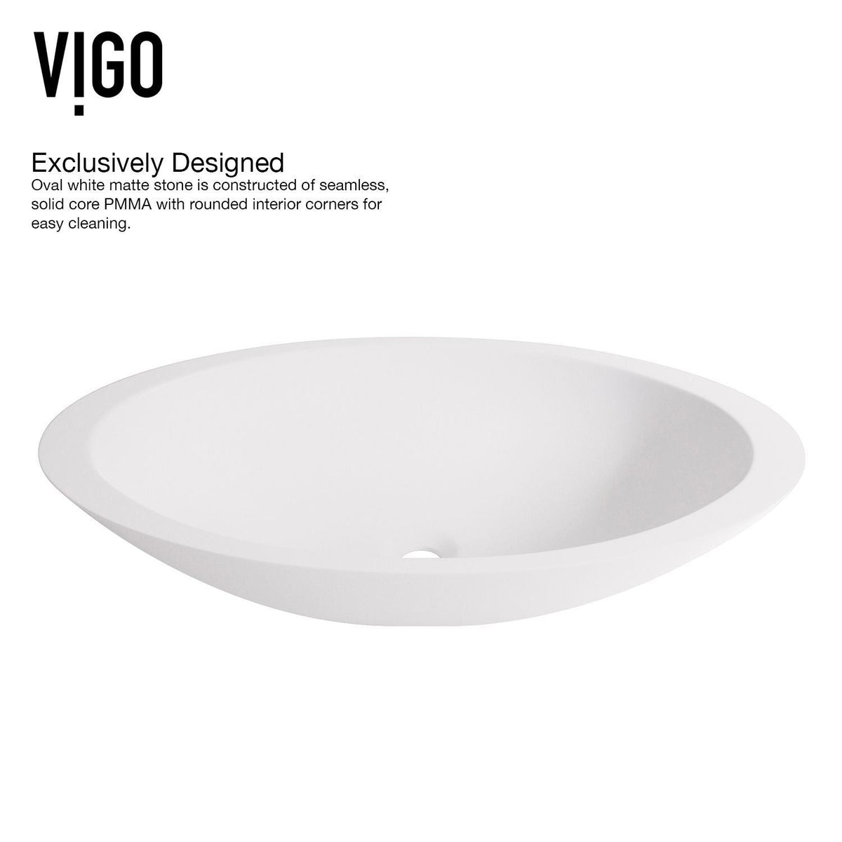 Wisteria White Bathroom Sink Set with Matte Black Olus Faucet M6K2 - product image 4