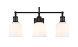 Bryant 3-Light Vanity Light, Black with Opal Shade U7R8 - product image 2