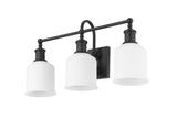 Bryant 3-Light Vanity Light, Black with Opal Shade U7R8 - product image 3