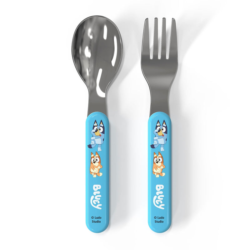 Bluey Flatware Set with Fork & Spoon, 2-Pc A3G7