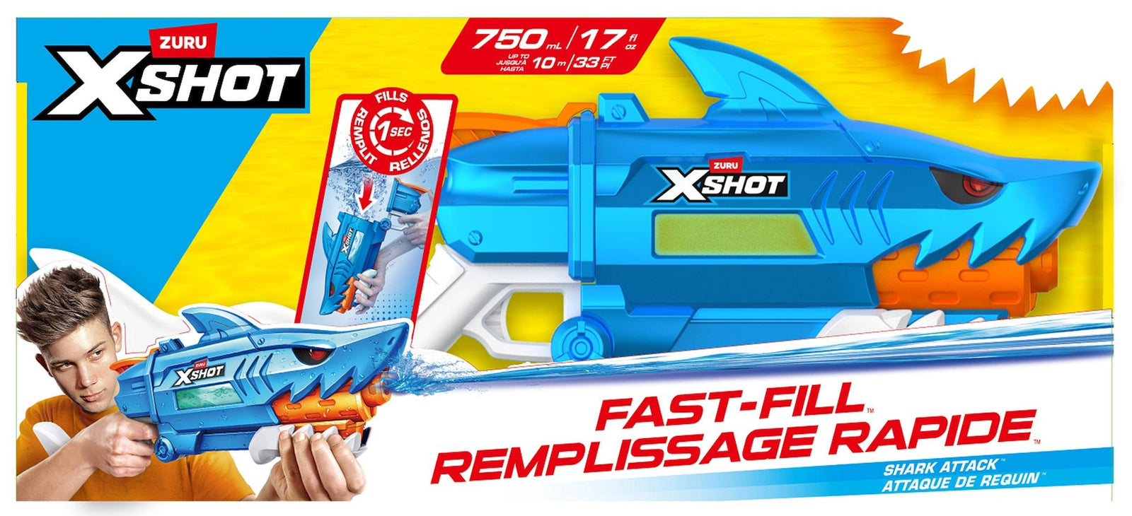 X Shot Shark Fast Fill Water Blaster with Fast-Fill Technology, 750-mL N5M5 - product image 1