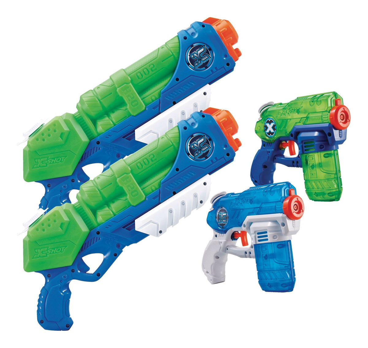 X-Shot Typhoon Thunder & Stealth Soaker Water Blasters Set, Kids' Toy, Age 5+, 4-pk N8M8 - product image 1